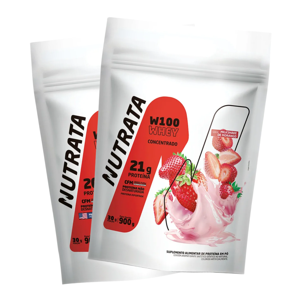 W100 concentrado Nutrata 900g - Refil