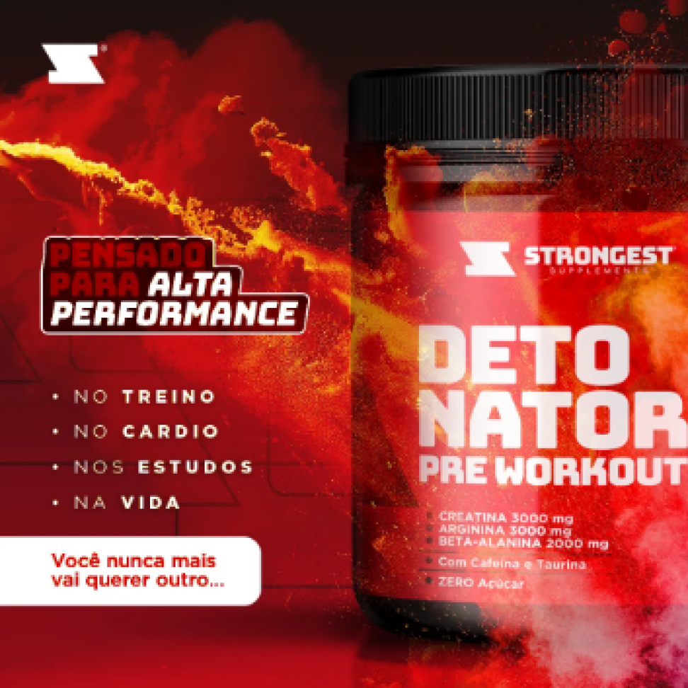 Pré treino Detonator 480g - Strongest - #3