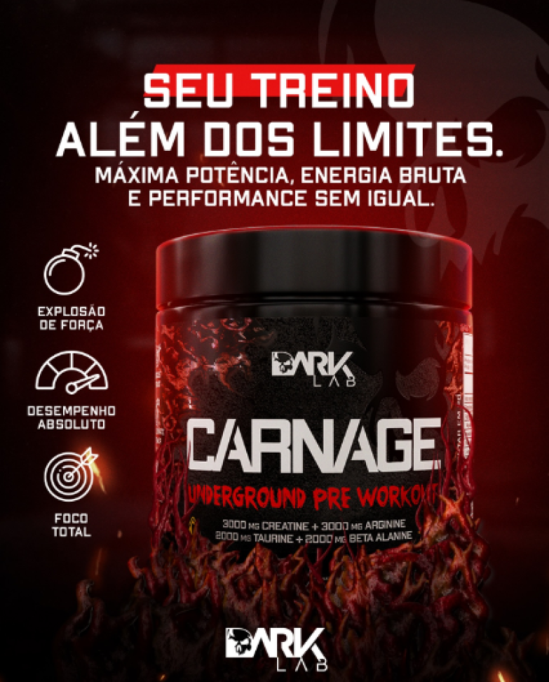 Pré treino Carnage 450g - Dark Lab - #4