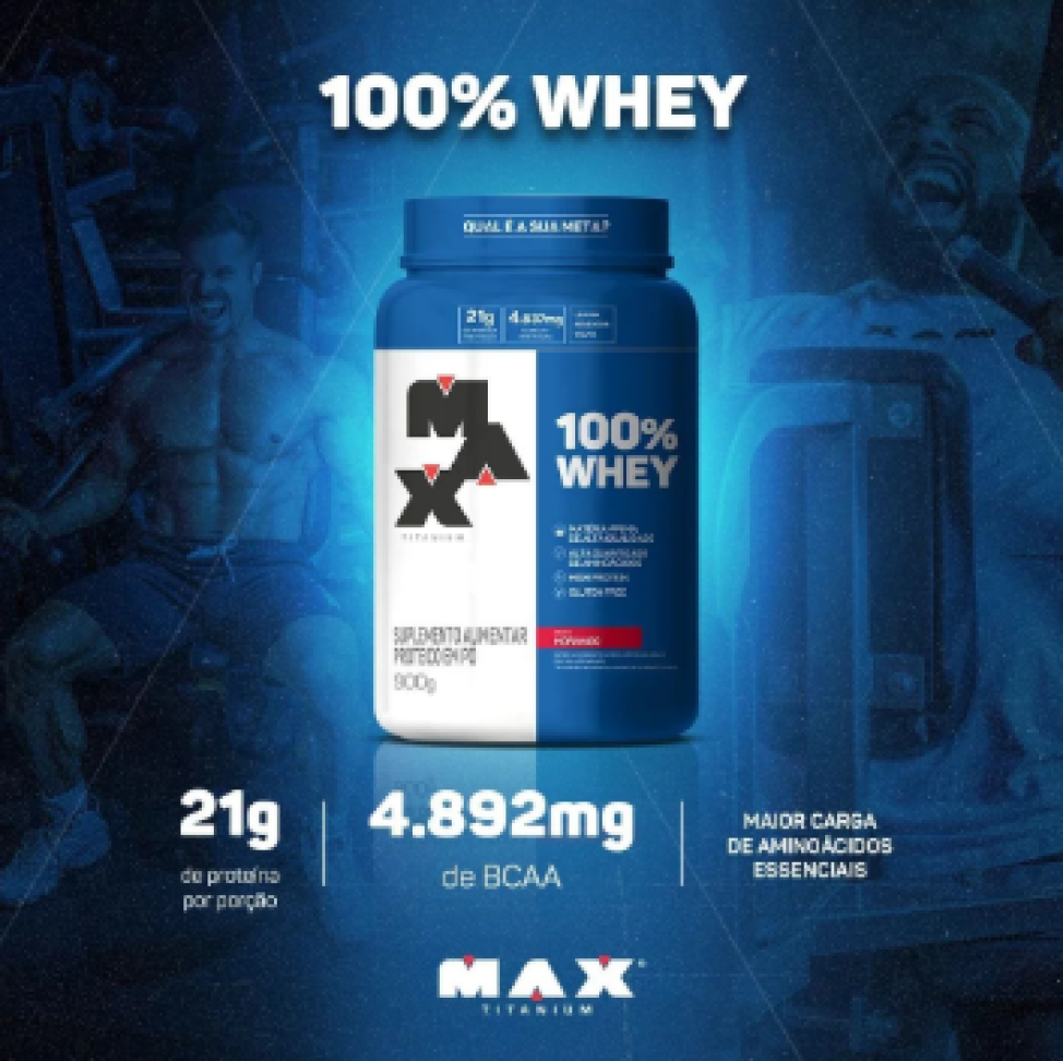 Whey 100% concentrado Max Titanium 900g - #6