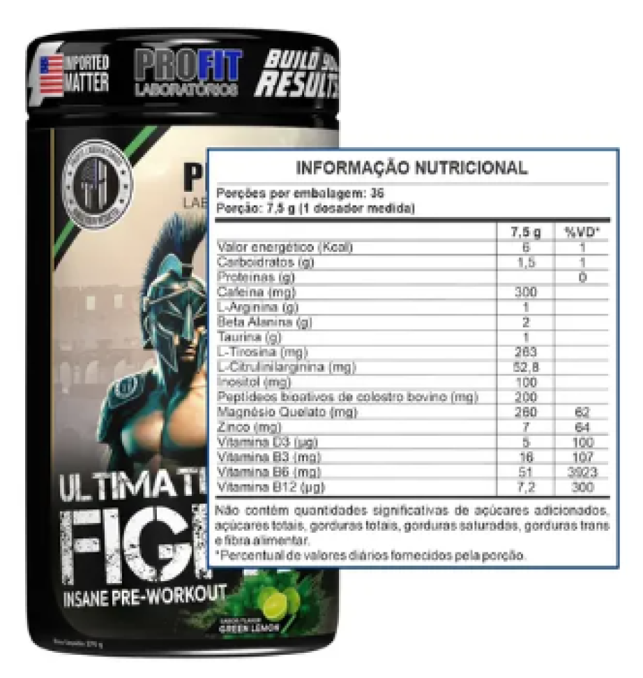 Pré treino Ultimate Iron Fight - Profit Lab