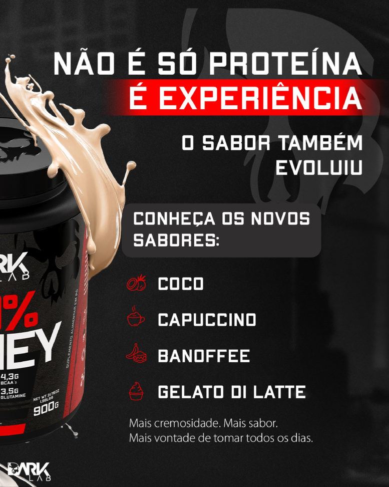 Whey 100% concentrado Dark Lab 900g - #3