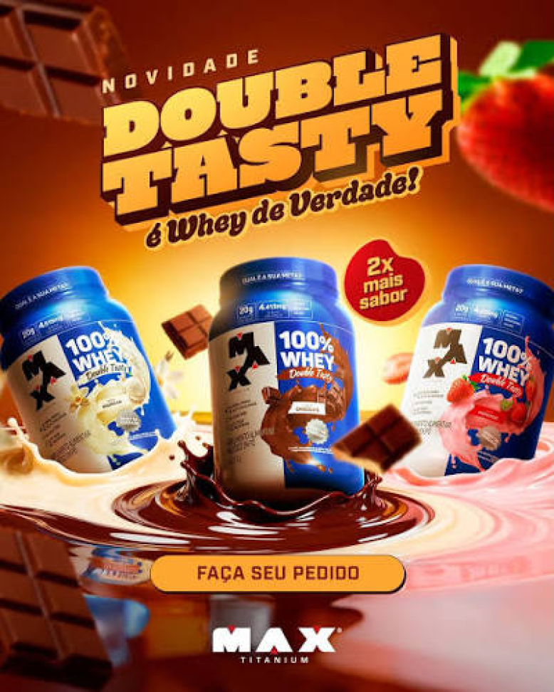 Whey 100% concentrado Max Titanium 900g - Tasty version - #7