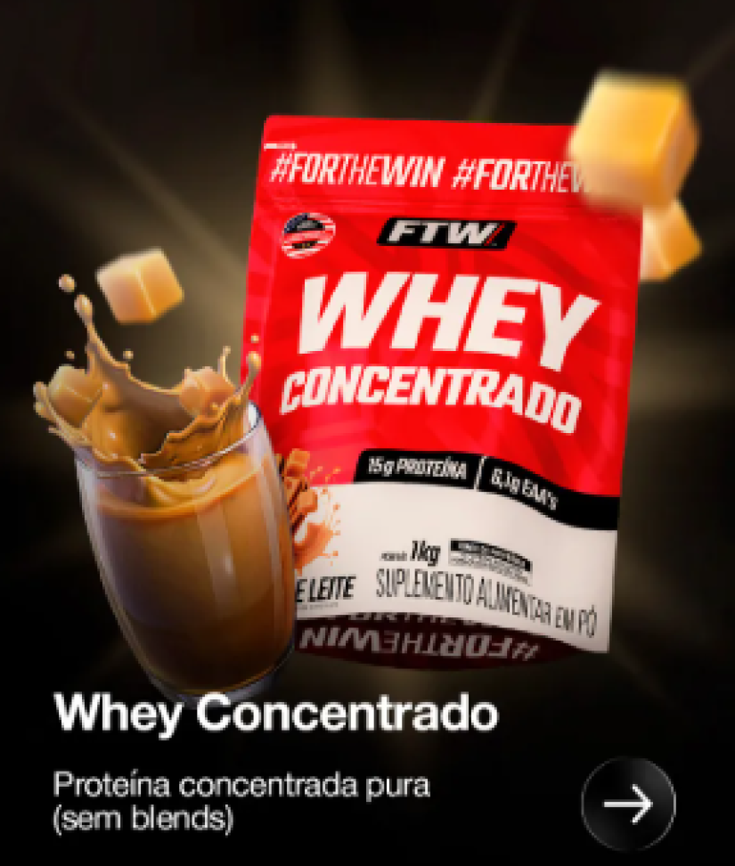 Whey concentrado FTW 900g - Refil