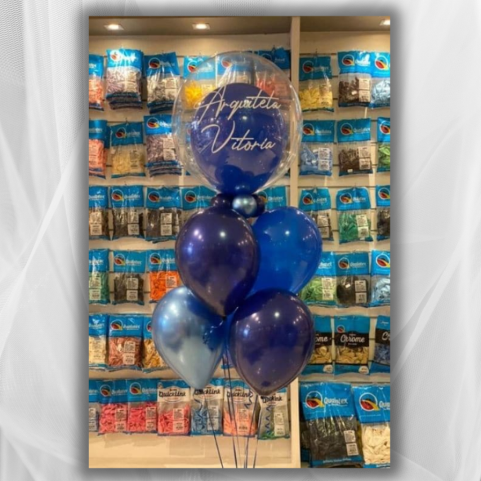 Arranjo Bubble 24″ – Azul