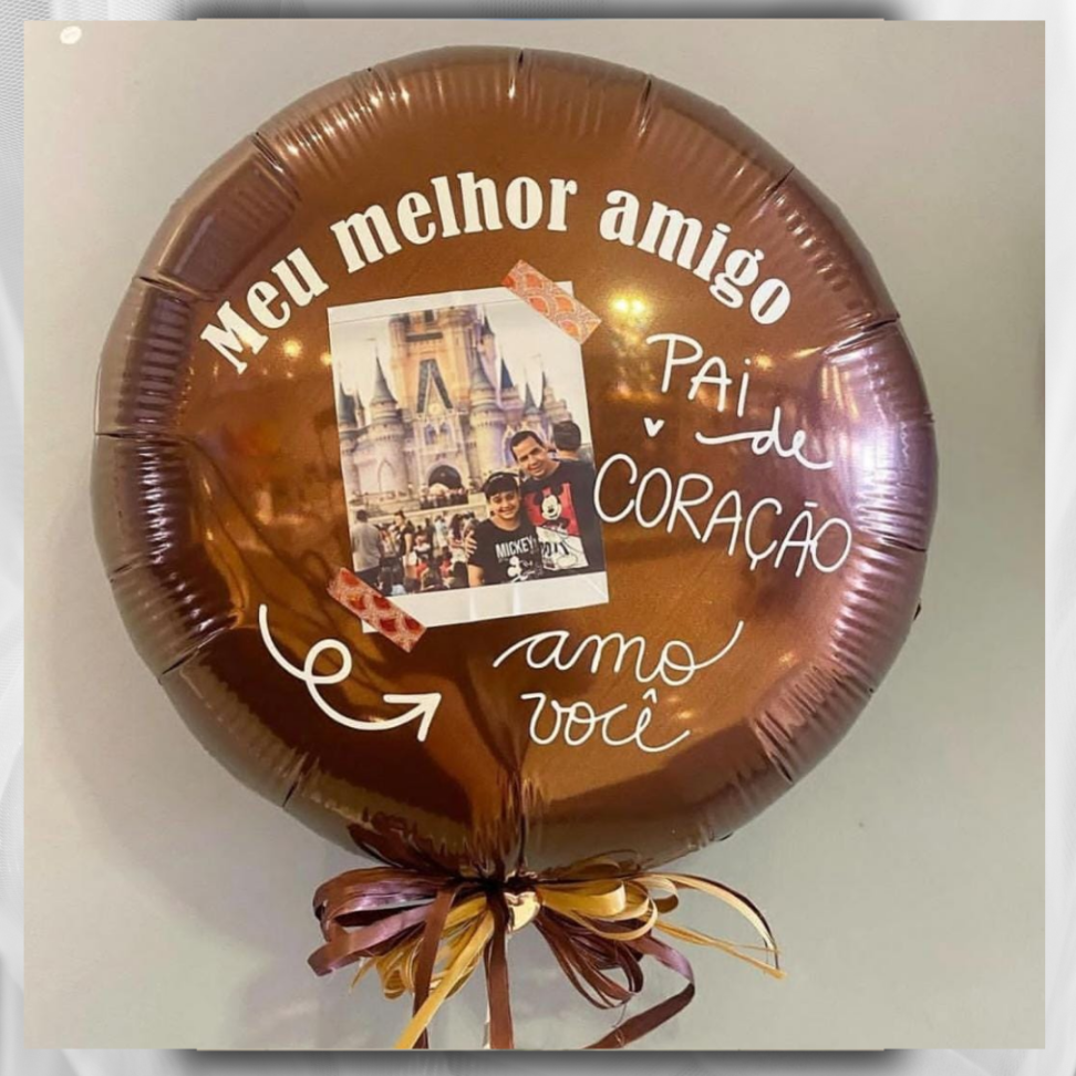 Balão Metalizado - Foto - Na vareta