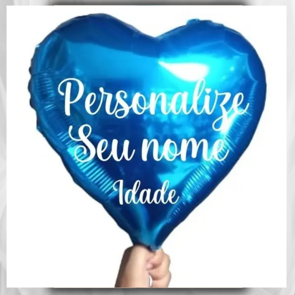 Balão Metalizado Personalizado com Gás Helio