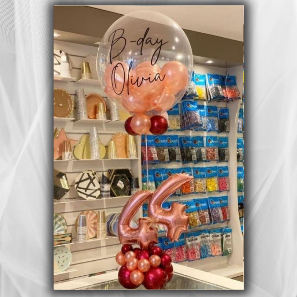 Bubble 24″ com base – Rose
