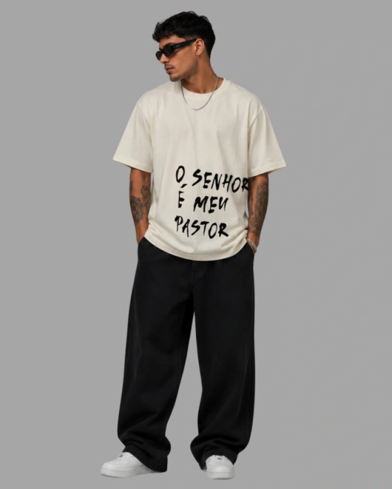 CAMISETA OVERSIZED ''NADA ME FALTARÁ ''