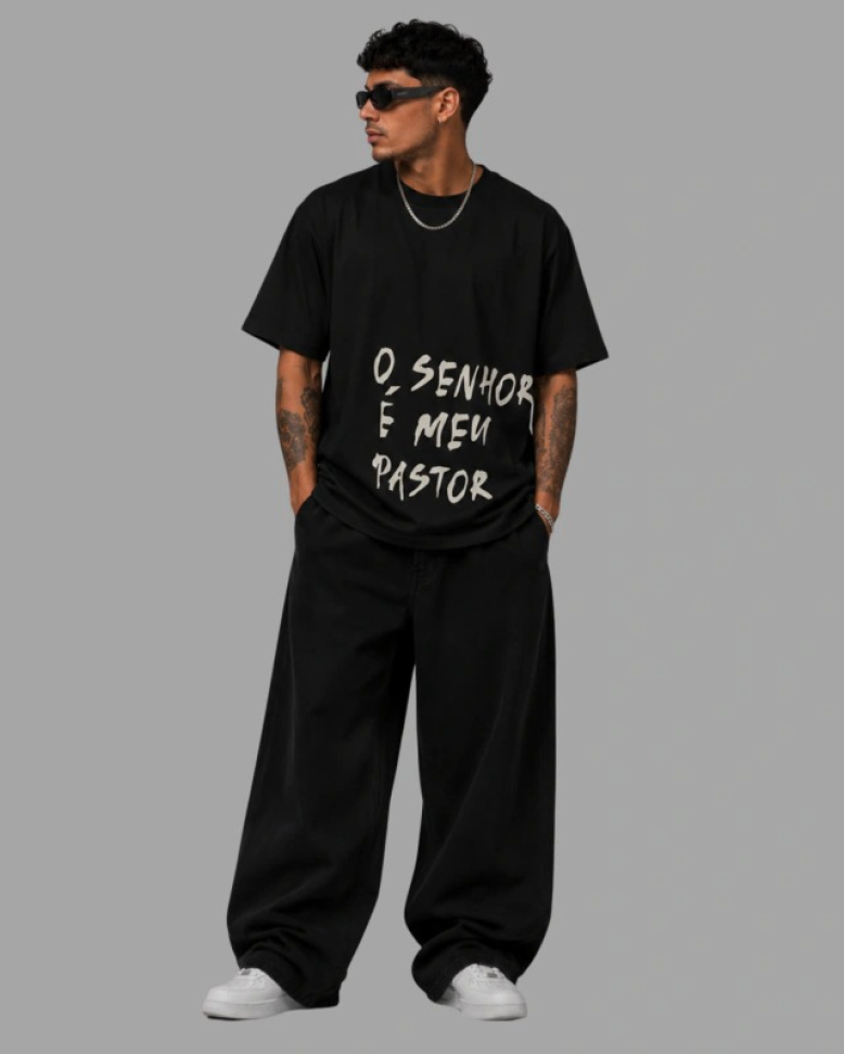 CAMISETA OVERSIZED ''NADA ME FALTARÁ '' - #4