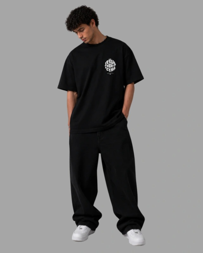 CAMISETA OVERSIZED ''JESUS INVADIU A CENA'' - #3