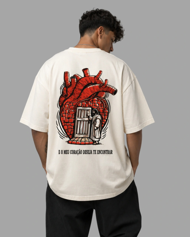 CAMISETA OVERSIZED ''MEU CORAÇÃO''
