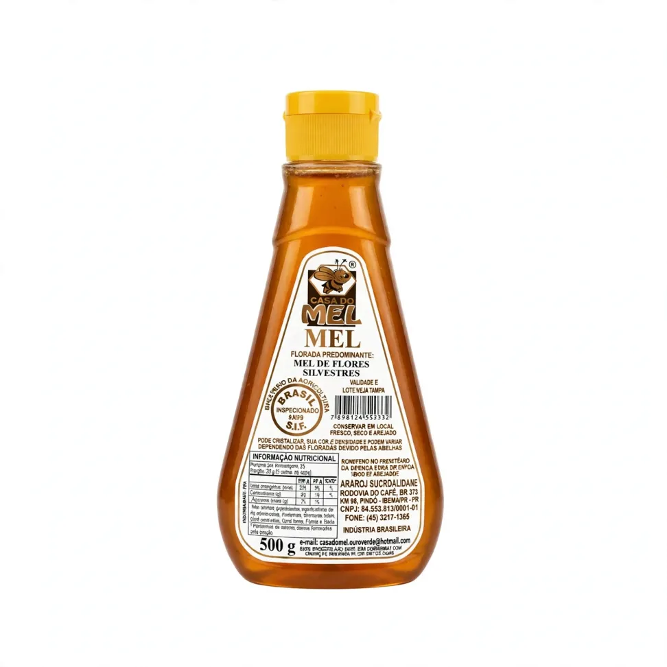 Mel Silvestre Bisnaga Casa Do Mel 500G