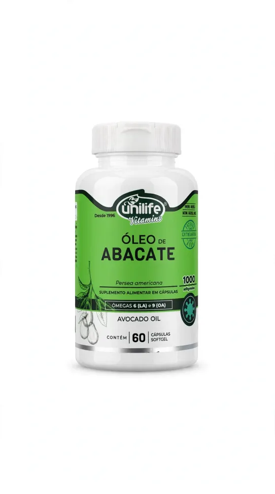 Oleo de abacate - 1000mg - 60 caps