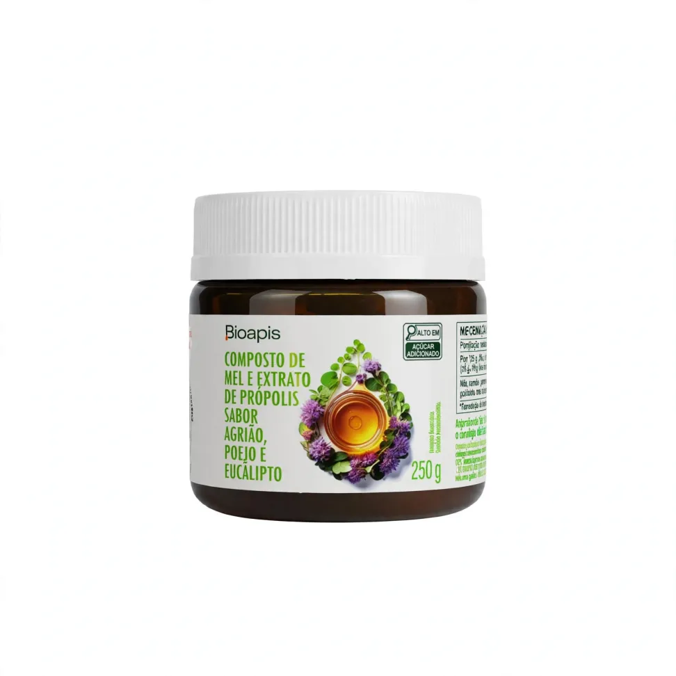 Mel C/Propolis,Agriao,Poeja,Eucal Supermel Pt 250G