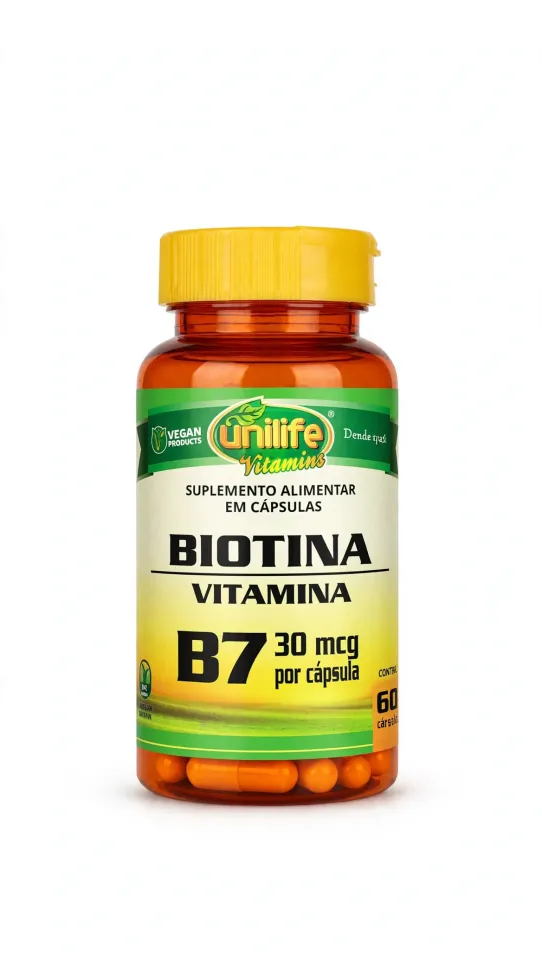 Vitamina B7 - "Biotina" - 60 Caps.