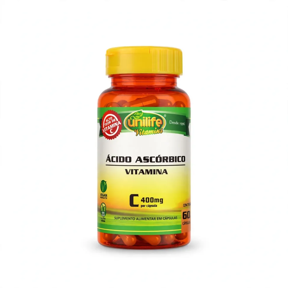Vitamina C Pura *Acido Ascórbico *.60 Caps - #1