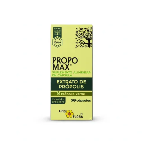 Extrato De Propolis Verde Capsula Popomax 30Caps.