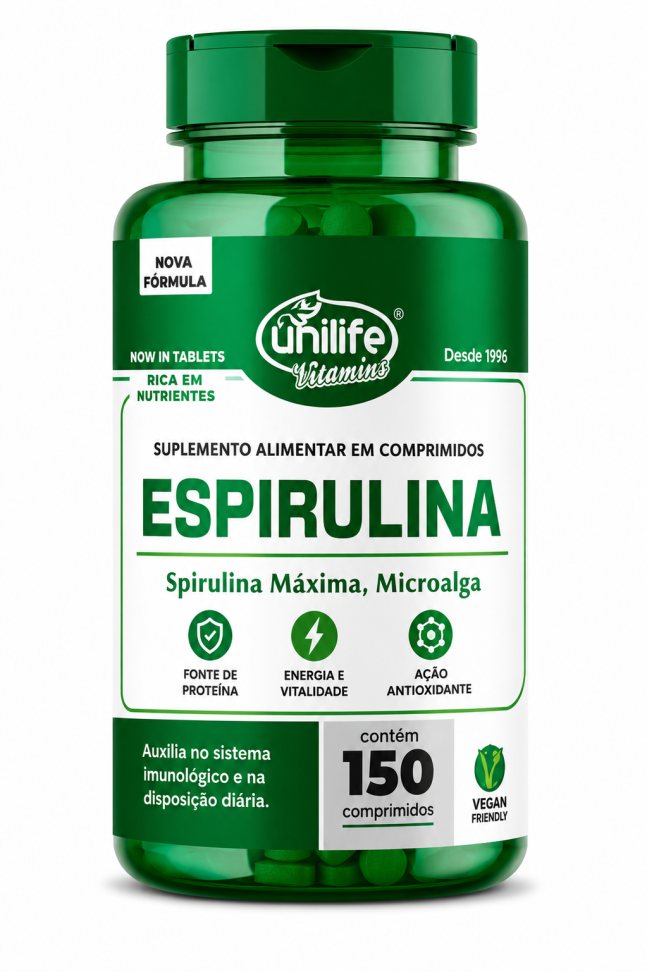 Espirulife - Spirulina em comprimidos 1000 mg | Unilife