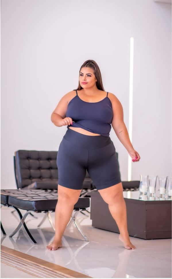 Bermuda cós alto Plus Size - #4