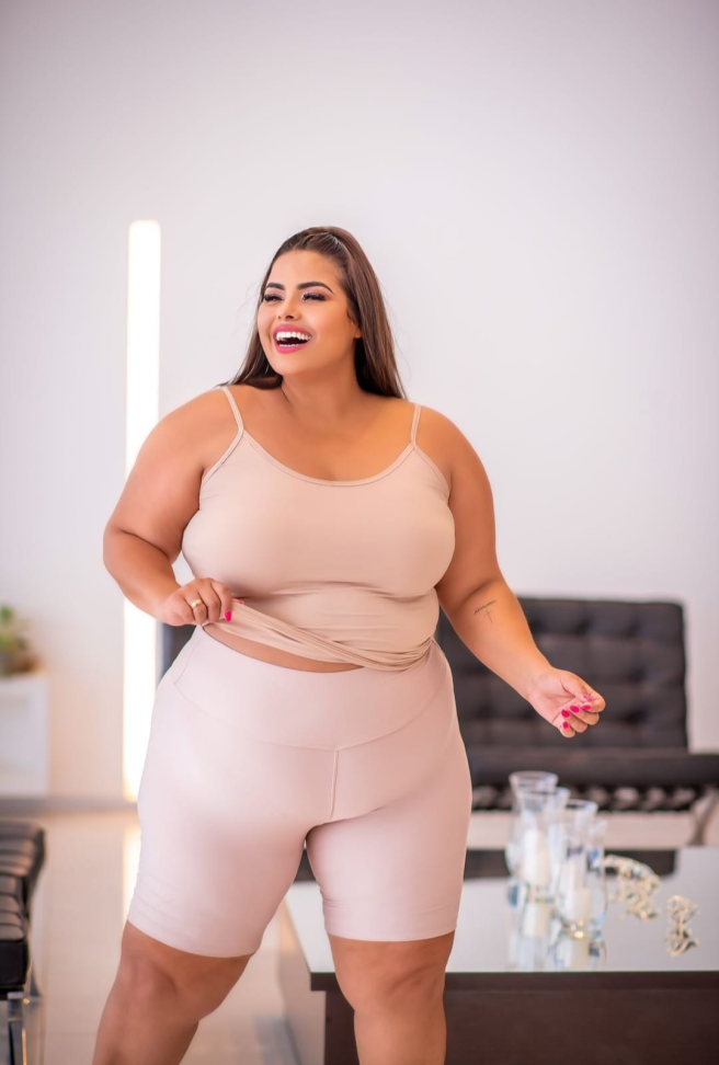 Bermuda cós alto Plus Size - #3