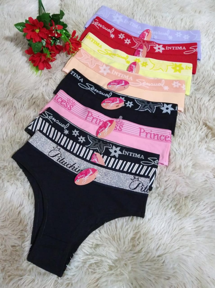 Calcinha de cotton cós - #6