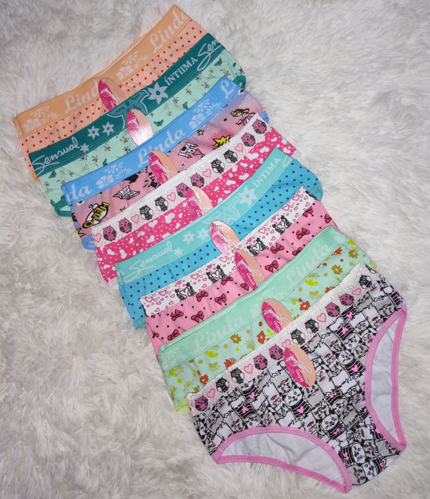 Calcinha infantil de cotton