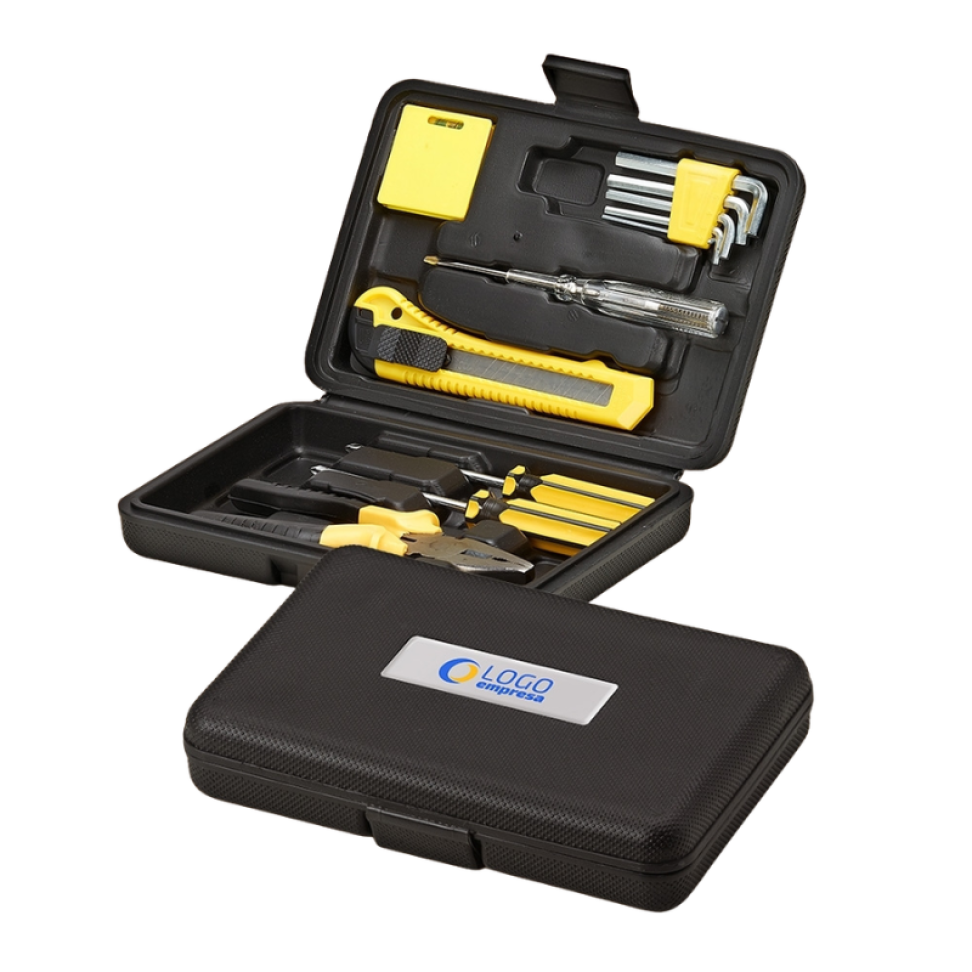 Kit Ferramentas 11 peças + Maleta de Plástico Resistente