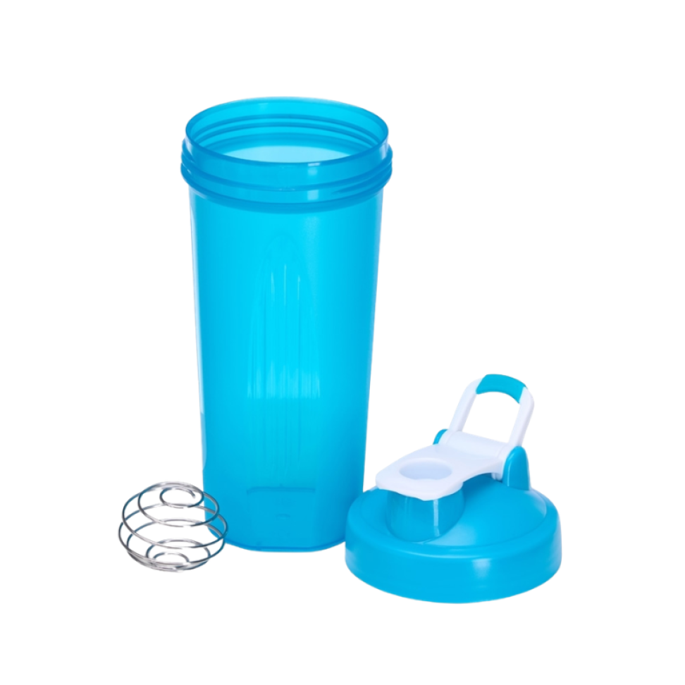 Coqueteleira Plástica 700ml com Misturador de Mola Inox - #5