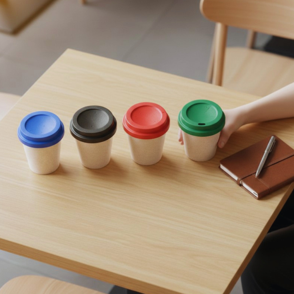 Copo Starbucks 350ml Com Tampa Fibra de Arroz Biodegradável - #5