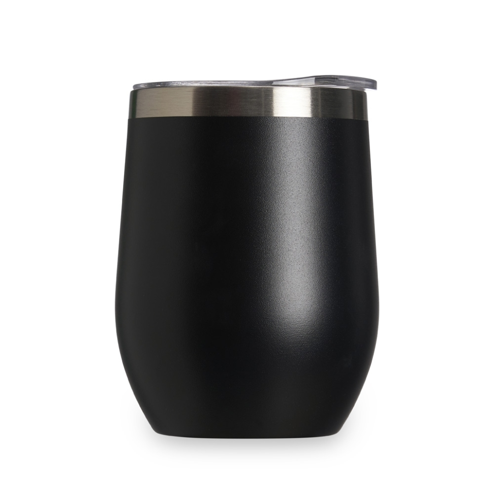 Copo Térmico 320ml Parede Dupla Inox e Tampa Plástica Com Bocal Aberto - #4