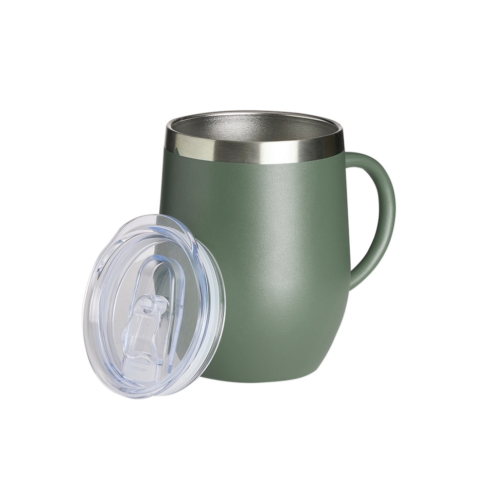 Copo Térmico 350ml Inox Com Alça Tampa com Bocal e Trava de Segurança - #7