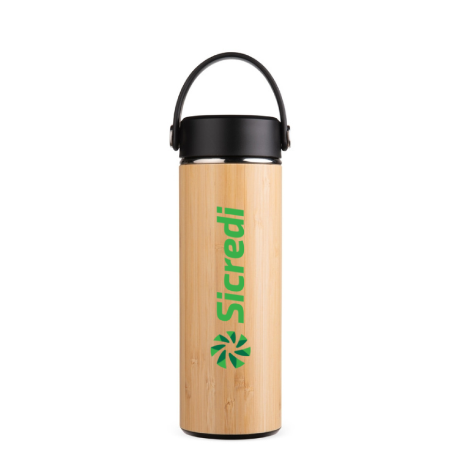 Garrafa Térmica Bambu 400ml