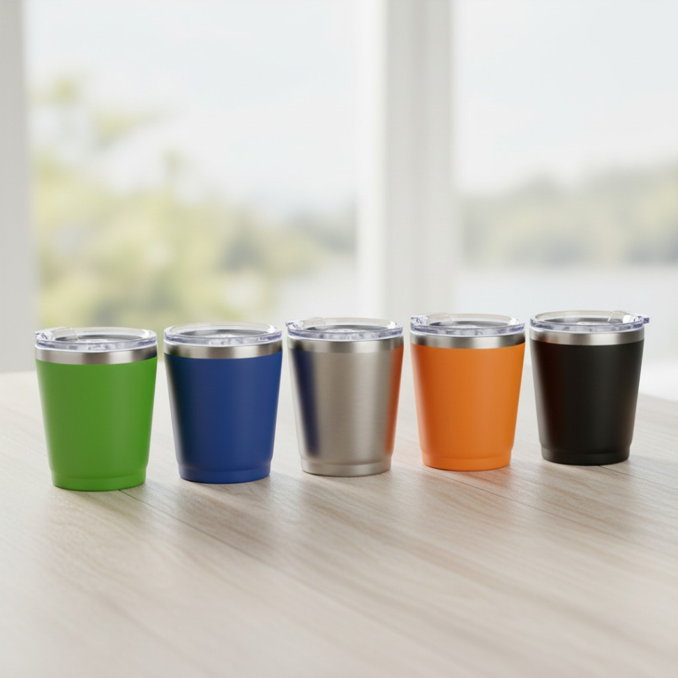 Copo Térmico 200ml Tampa Plastica com Bocal e Trava de Segurança