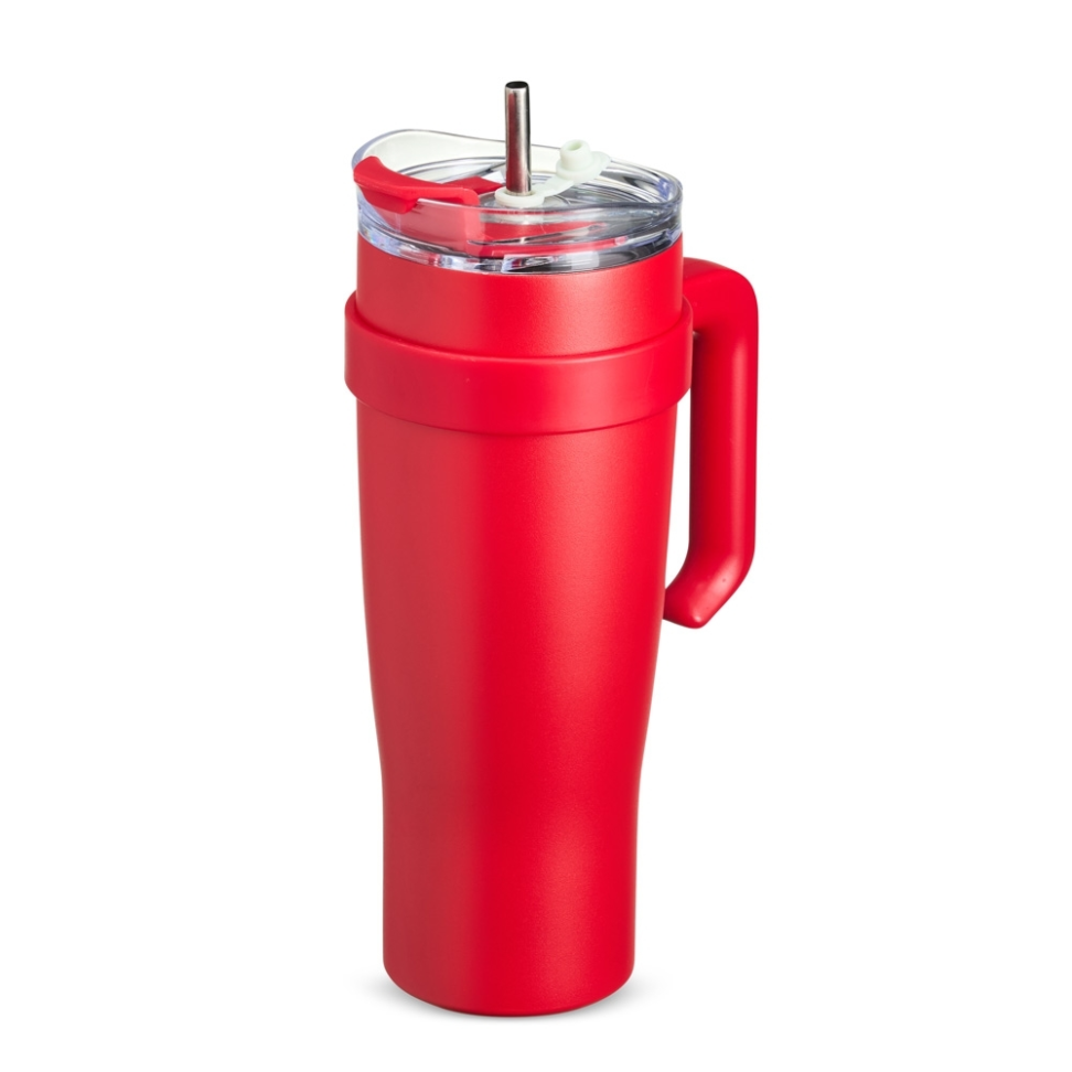 Copo Térmico Quencher 1,2 Litros Parede Dupla Inox 304 Com Protetor de Canudo de Silicone - #6