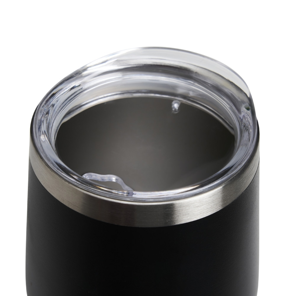Copo Térmico 320ml Parede Dupla Inox e Tampa Plástica Com Bocal Aberto - #5