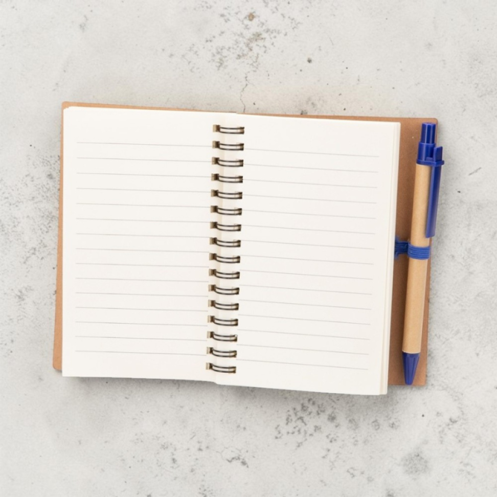 Caderno Ecológico com Caneta
