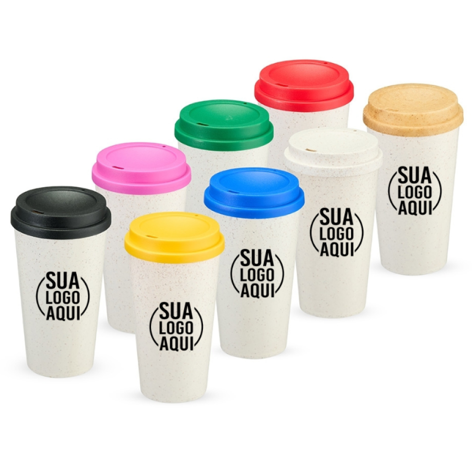 Copo Plástico 550ml Starbucks Tampa com Bocal e Abertura