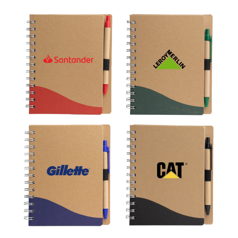Caderno Ecológico com Caneta