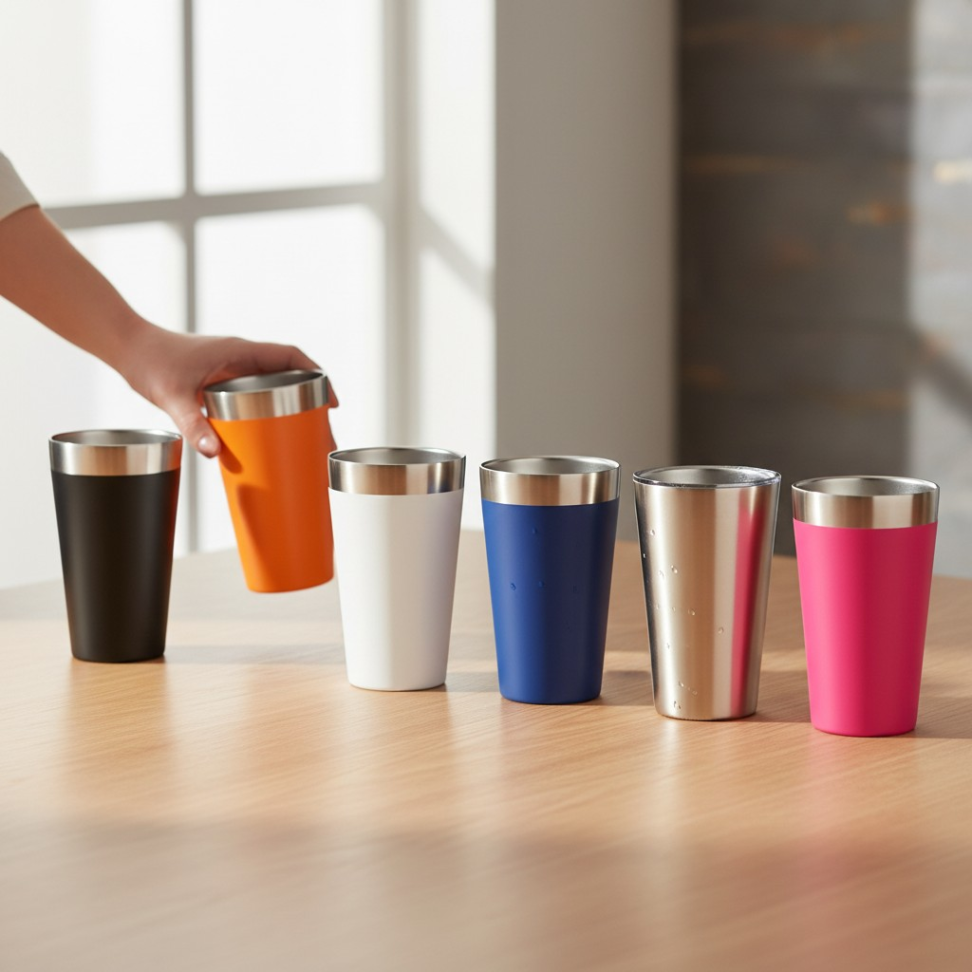 Copo Térmico 473ml Com Parede Dupla Inox