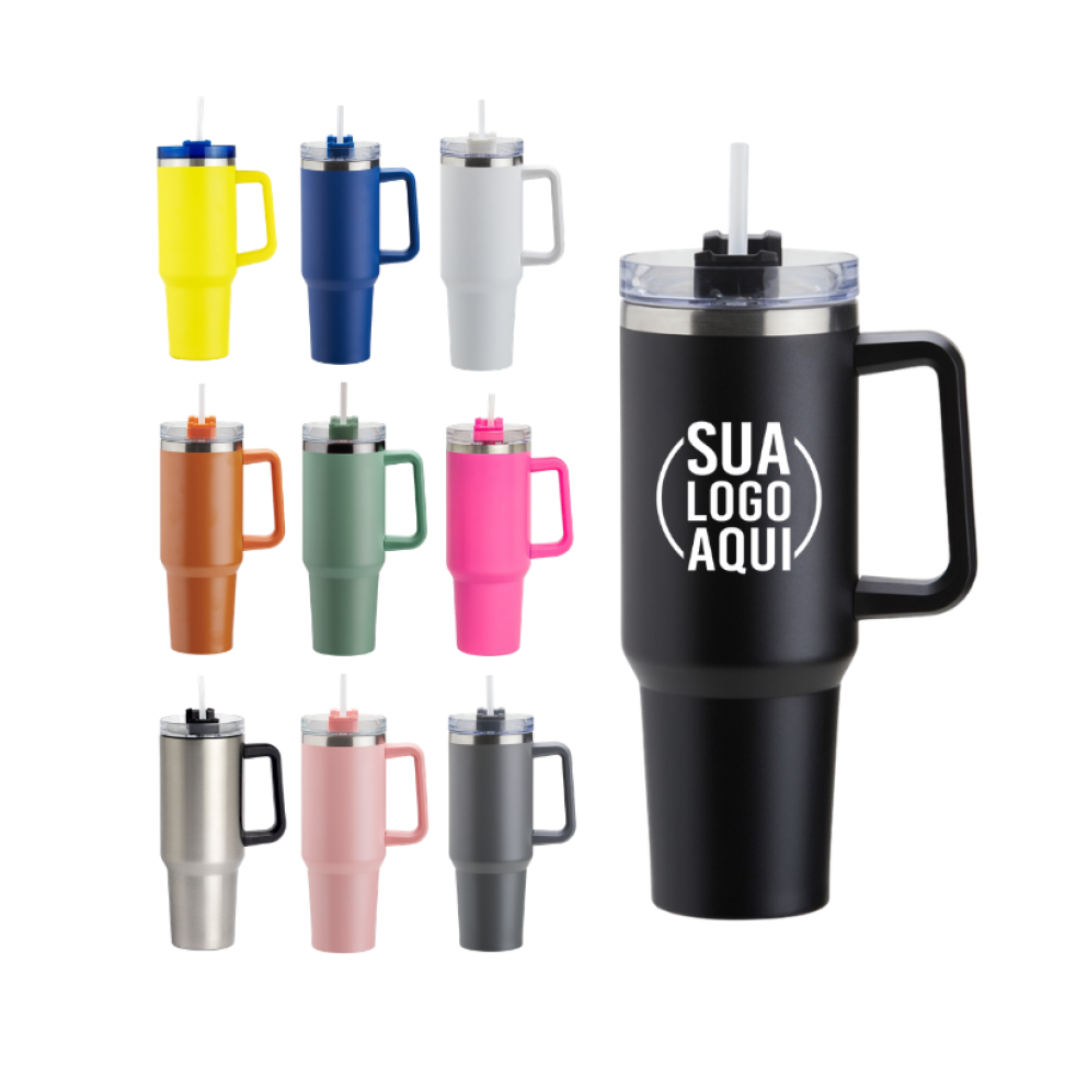Copo Térmico Quencher 1,2 Litros Parede Dupla Inox 304