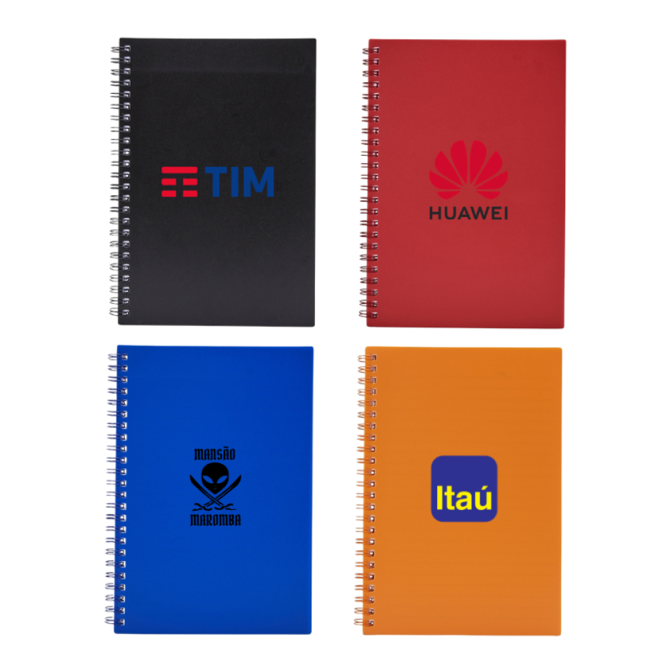 Caderno A5 Plástico