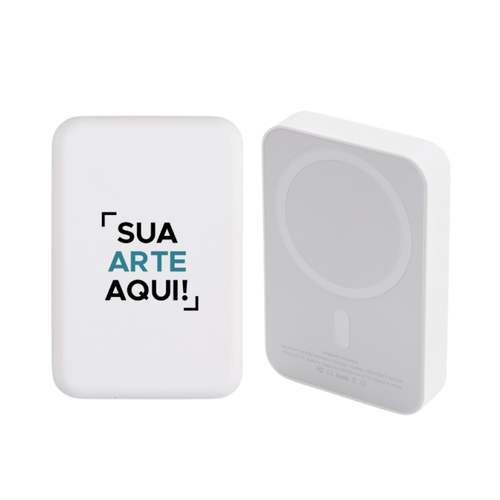 Power Bank 10.000mAh com Carregamento via Indução