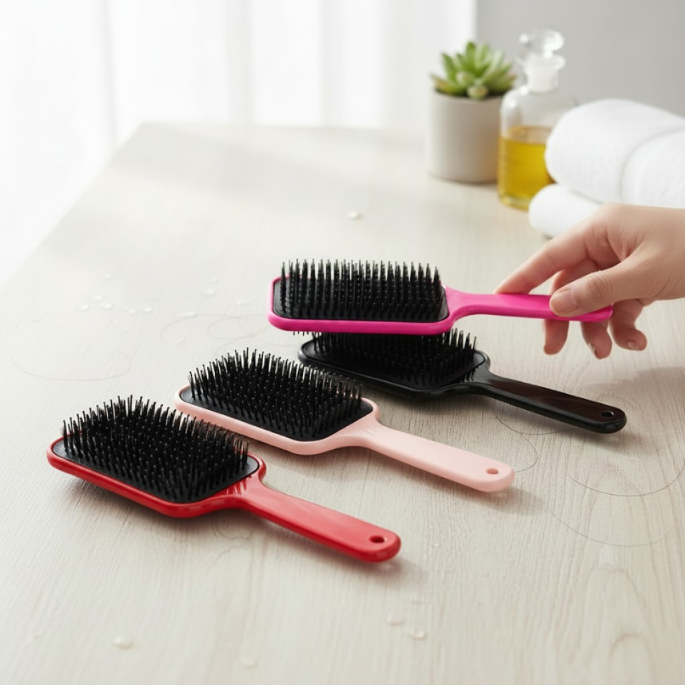 Escova Mágica Raquete Plástico Resistente Cerdas Flexíveis - #3