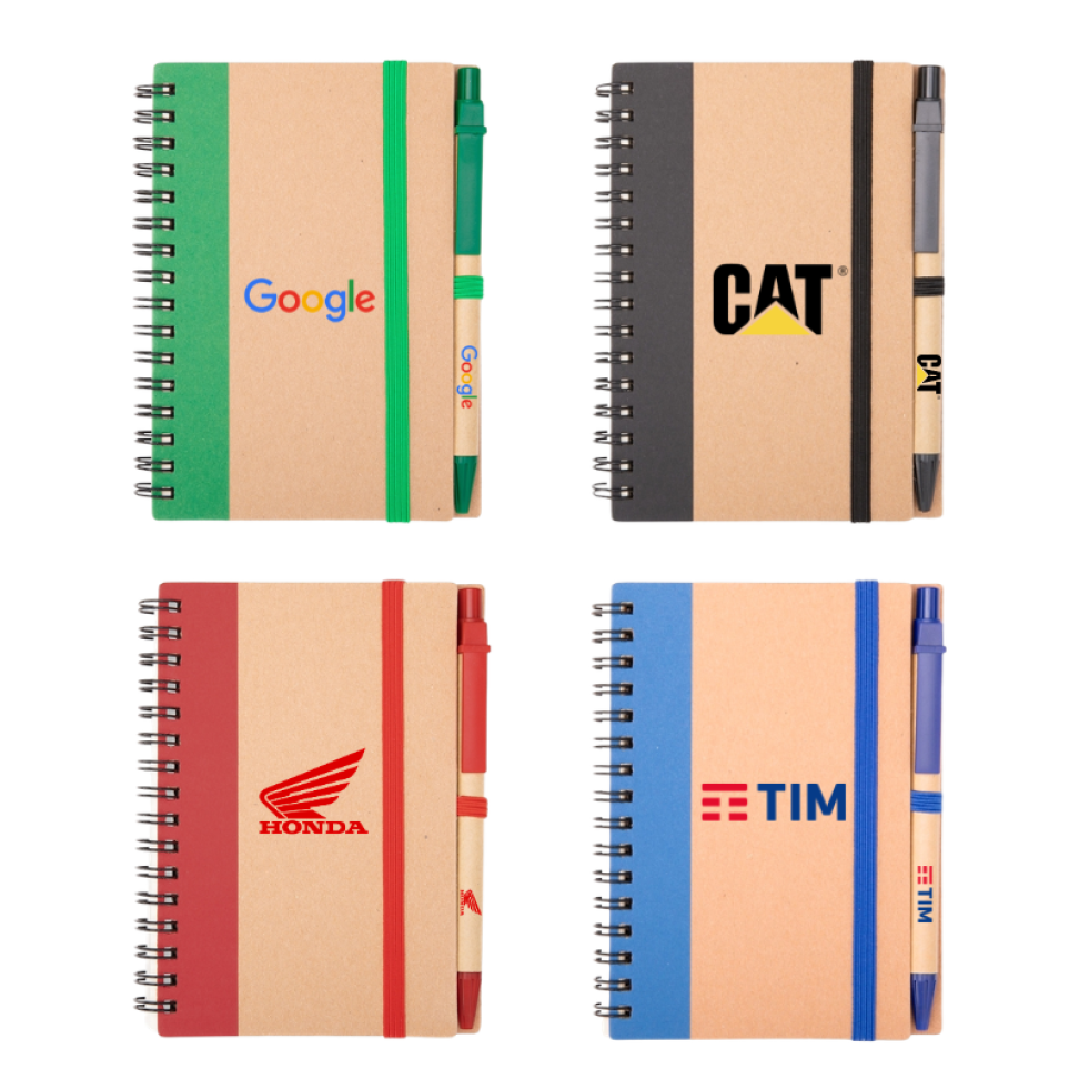 Caderno Ecológico com Caneta