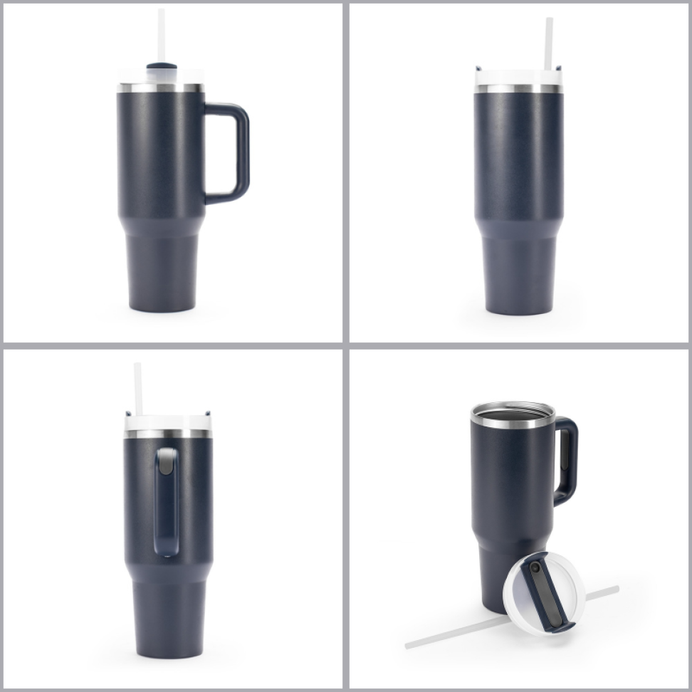 Copo Térmico Quencher 1,2 Litros Parede Dupla Inox 304 Detalhes Emborrachados - #5