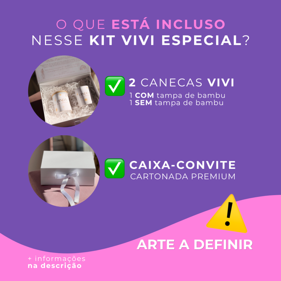KIT VIVI ESPECIAL PARA CHÁ | Caixa-convite para dindos - #4