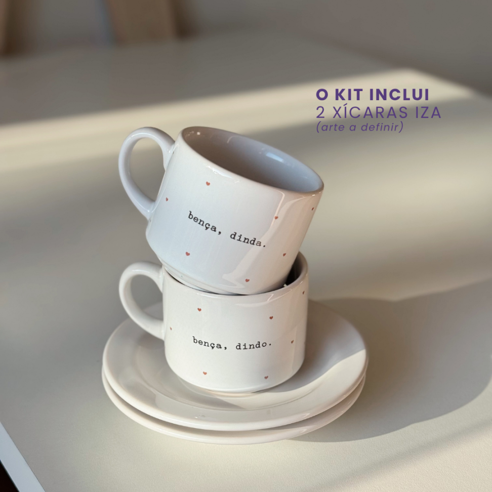 KIT 2 IZA | Caixa-convite para dindos