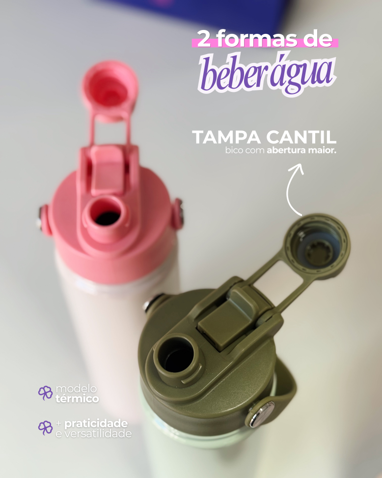 GARRAFA TÉRMICA COLORS - 2 cores (700ml)