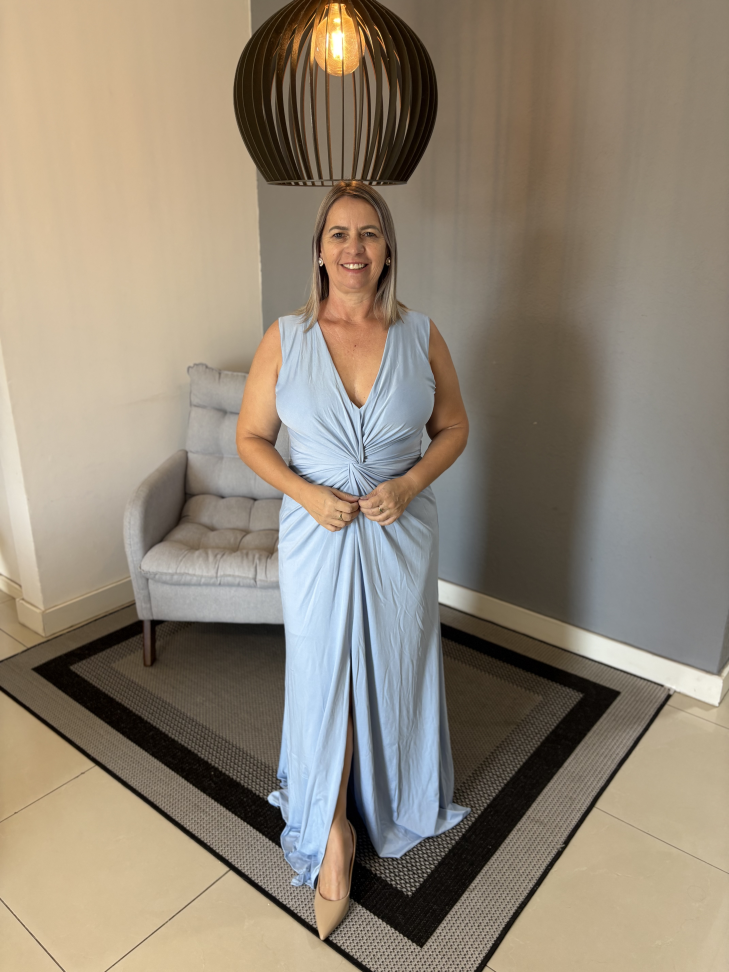 Vestido tradicional regata Azul Claro